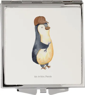 Produktbild von Mr. & Mrs. Panda Kosmetikspiegel Wenn Papa es nicht reparieren kann, sind wir am Arsch - Weiß - Geschenk, Vatertag, Klappbarer Spiegel, Muttertag, Vater, Dad Bester