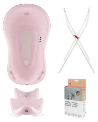 Obrázek produktu pro Dětská vanička, sedátko, stojan, odtok - růžová