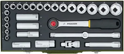 Obrázok produktu pre Proxxon 23 000, Zakladací kľúč, 29 kusov, Chróm, Kľúč, 1 kusov, 1/2"