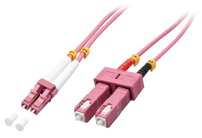 Produktbild von LINDY LWL-Duplexkabel LC/SC OM4 2m  50/125æm Multimode