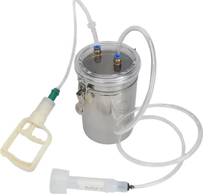 Obrázok produktu pre Ručný dojací stroj - objem 2 litre, prenosný a užívateľsky prívetivý, ručný dojací stroj pre kravy, mliekarne a farmy