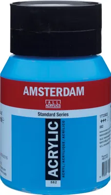 Produktbild von Amsterdam Standard Series Acrylfarbe Flasche 500 ml Manganblau Phthalo 582
