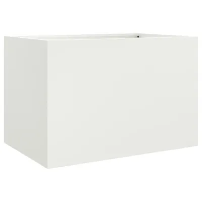 Produktbild von Pflanzkübel Weiß 62x40x39 cm Stahl