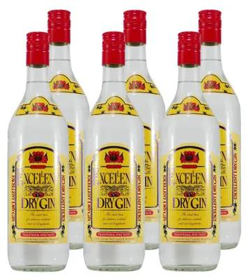 Produktbild von Excellent Dry Gin (6 x 1,0L)