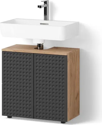 Produktbild von Waschbeckenunterschrank Livinity Ronco Anthrazit gepunktet 60 x 59 cm, Model 52885