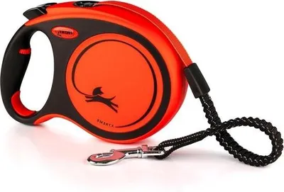 Productafbeelding van 8 meter Xtreme L platte kabel - oranje, Flexi XT30T8-251-OR, hondenriem
