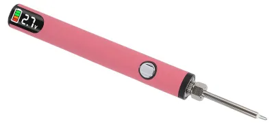 Drahtbrenner-Stift, wiederaufladbar, 3 Temperaturen, rosa