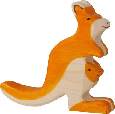 Image de Holztiger Kangourou avec petit