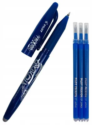 Produktbild von PILOT Frixion Radierbarer Kugelschreiber Blau mit 3 Minen