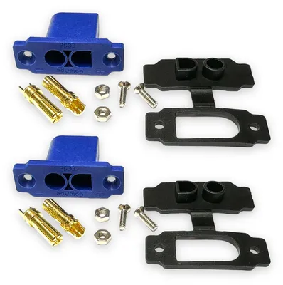 EC5 Einbaustecker 2-polig 60A blau 2x EC5-E