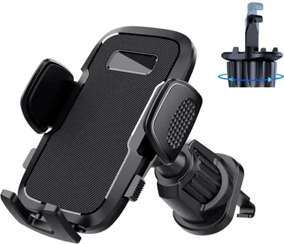 Produktbild von Handyhalter Auto, Mit Haken-Clip, 360° Drehbar, Stabile Befestigung, Für Lüftungsgitter