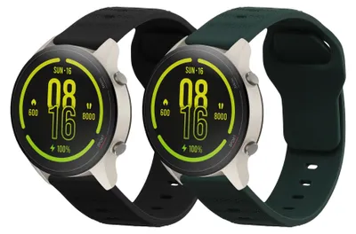 Produktbild von kwmobile 2x Uhrenarmband für Xiaomi Mi Watch Color Sport / S1 Active Armband - Fitnesstracker Band Set aus TPU Silikon - Ersatzarmband Smartwatch -