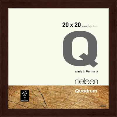 Produktbild von nielsen Holz Bilderrahmen Quadrum, 20x20 cm, Wengé