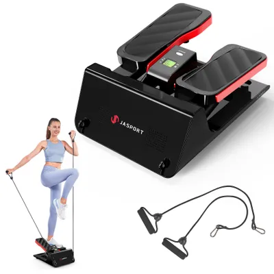 Immagine prodotto di Stepper JASPORT ST3, stepper up-down con corde, allenamento di resistenza, con display multifunzione, cilindri idraulici non usuranti, funzionamento silenzioso
