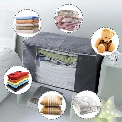 Produktbild von Famanu Aufbewahrungsbox Faltbare Aufbewahrungskisten 5 Stück, 90 Liter