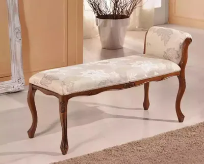 Produktbild von Weiß Sitzbank Designer Sitzmöbel Klassische Möbel Polsterbank Sitzbänke