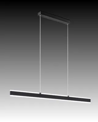Obrázok produktu pre Moderný kovový luster Kante Black Led