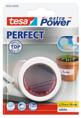 Image de Tesa Extra Power Perfect blanc 19mmx2,75m
