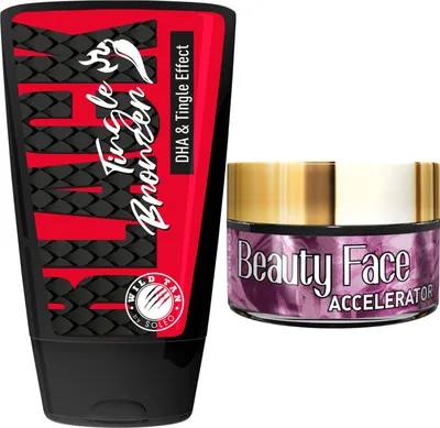 Produktbild von Wild Tan Black Tingle Bronzer mit Kribbeleffekt + Beauty Face Tiegel