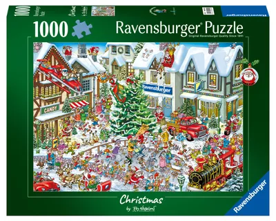 Produktbild von Weihnachtspuzzle 1000 Teile - Wimmelbild Weihnachten von Ray Nicholson