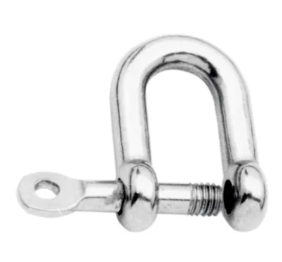 Produktbild von Rundschäkel mit unverlierbarem Bolzen, 8mm, Edelstahl, A4