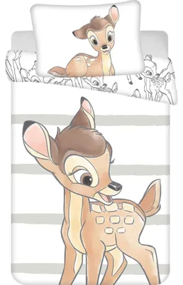Produktbild von Disney Bambi Baby - Baumwoll-Bettwäsche - Set 100x135 40x60cm