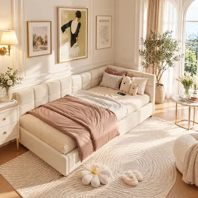 Image de Miroir mural ou sur pied, dimensions 160x50 cm, miroir asymétrique avec rembourrage en flanelle, idéal pour chambre à coucher, salon, dressing ou couloir