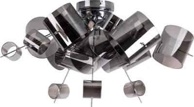 Produktbild von Näve Leuchten Deckenleuchte "SIRIUS" Ø: 59cm Deckenleuchte "SIRIUS" Ø: 59cm Deckenleuchten - Deckenleuchte "SIRIUS" Ø: 59cm, Deckenlampe im Design Style, aus Metall und Glas in chrome, 37 cm hoch, Ø 59 cm, G9-Fassung