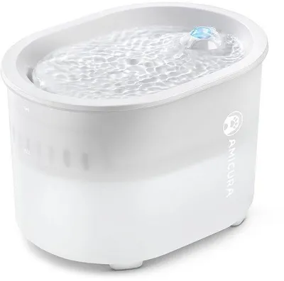 Obrázok produktu pre Bezdrôtová miska na vodu pre mačky, výdrž batérie 180 dní, snímač pohybu, 10 000 mAh, 7-stupňový filter
