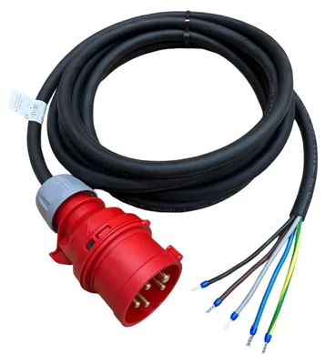 Produktbild von NWP CEE-Anschlusskabel 5m 400V 16A Schwarz IP44 5x2.5mm² H07RN-F
