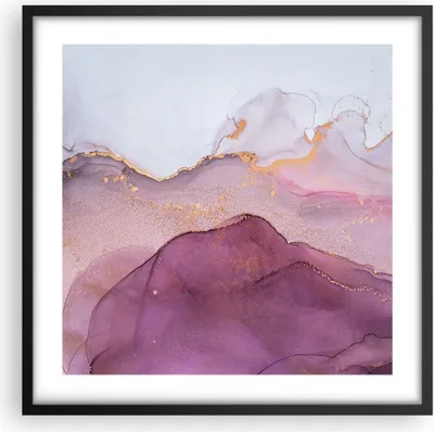 Produktbild von Gerahmtes Poster - Schwarzer Rahmen - Marmor Pink Violett - 50x50 cm - Wand Bild - Wanddeko - Wandbilder - Kunstposter - Wandposter - Bilderrahmen - Bilder - Kunstdruck - P2BAC50x50-4668