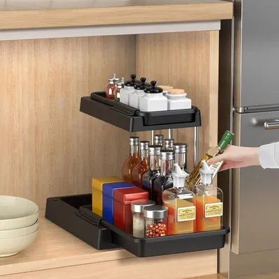 Produktbild von Famanu Unterbauschrank Organizer 2-stufig - Multifunktional und platzsparend