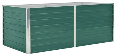 Obrázok produktu pre vidaXL Zvýšená posteľ 160 x 80 x 45 cm Pozinkovaná oceľ Zelená