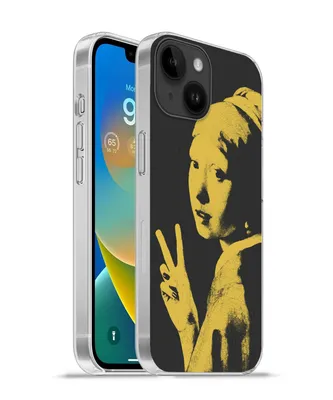 Produktbild von MuchoWow® Handyhülle Schutzhülle Hülle für Apple iPhone 14 - Softcase Vermeer - Kunst - Gelb Silikon Softcase Handy Hülle - Mobiltelefonhülle