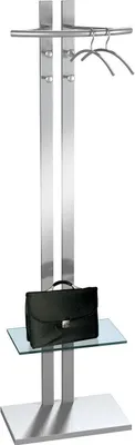 Produktbild von Standgarderobe G8 mit Ablagefläche aus Sicherheitsglas