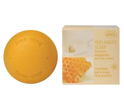 Produktbild von Speick Made by Speick Wellness Soap, Dusch + Badeseife Milch & Honig Bio 200g