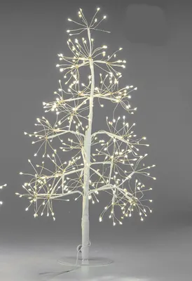 Produktbild von LED Deko Tanne, Baum mit Funkeleffekt H. 60cm weiß mit 360 LEDs Formano W25