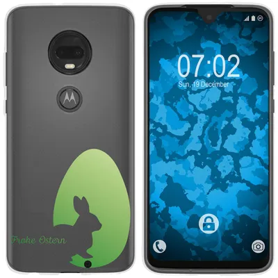 Produktbild von PhoneNatic Case kompatibel mit Motorola Moto G7 Silikon-Hülle Ostern M2