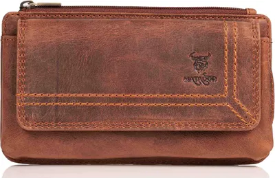 Produktbild von MATADOR BRISBANE Leder Universal Handytasche Klett 6.9 Zoll Braun