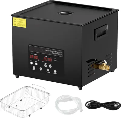Zdjęcie produktu dla SucceBuy – myjka ultradźwiękowa 1,5 l, cyfrowe urządzenie czyszczące o mocy 360 W z trybem delikatnego czyszczenia, przemysłowe urządzenie ultradźwiękowe 40 kHz z podgrzewaniem i timerem do biżuterii, narzędzi i uchwytów
