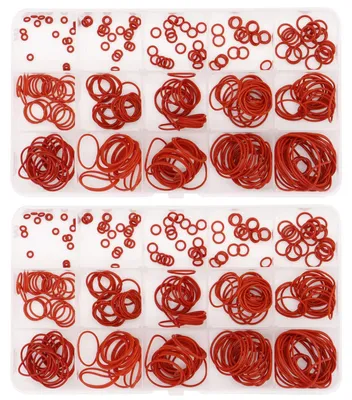 Produktbild von O-Ring Sortiment von 600 Stück in 15 Größen für Sanitär und Autoreparatur