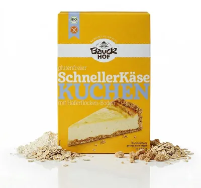 Produktbild von Bauckhof Der schnelle Käsekuchen -  Backmischung - glutenfrei ab 485g - 1 er