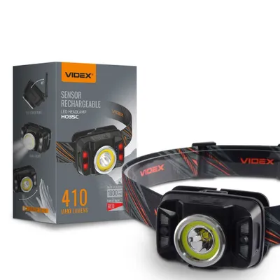 Produktbild von Videx Stirnlampe 410lm IP65 Gestensteuerung 7 Modi Reichweite 86m