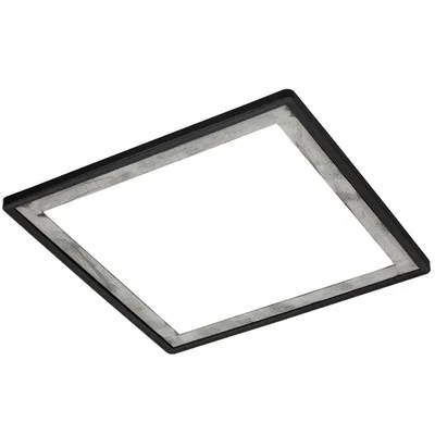 Produktbild von Deckenleuchte Briloner Slim 18Watt LED Schwarz Silber -Crafted 29,5 x 29,5 cm