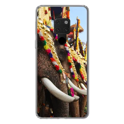 Produktbild von MuchoWow® Handyhülle Schutzhülle Hülle für Huawei P40 Lite Elefant - Parade - Tiere Silikon Softcase Handy Hülle - Handy