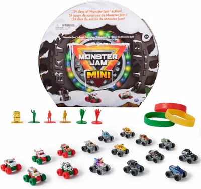 Image de Calendrier de l'Avent miniature Jam pour Noël - 24 jours de mini-camions monstrueux et d'accessoires - Échelle 1:87