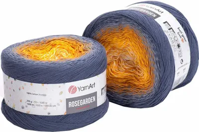 Obrázok produktu pre Yarn Art Rose Garden 326 Orange Grey Pletacia priadza