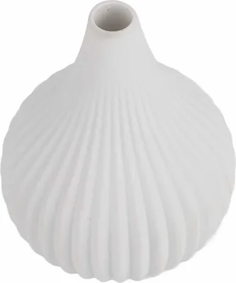 Zdjęcie produktu dla Prosty, nowoczesny wazon ceramiczny do dekoracji stołu w domu (mały, biały)