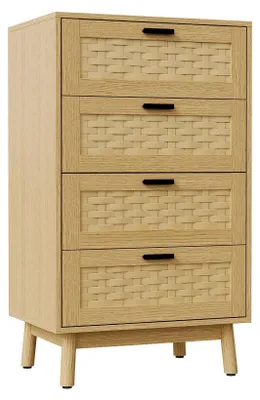Obrázek produktu pro Komoda, prostorný úložný prostor, stylový design, hnědá