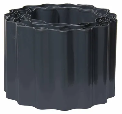 Produktbild von Beeteinfassung, Rasenkante bellissa Welle 500 x 14 cm anthrazit